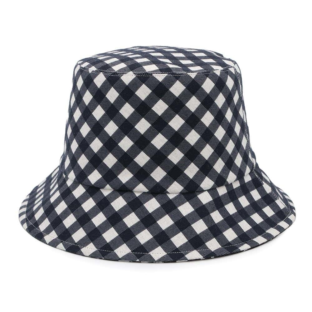 Dior Bucket Hat Oblique Plaid Reversible Trotter White Christian